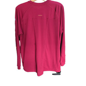 Men's ARIAT Rebar Heat Fighter LS T-Shirt XL Red with Blue Accents